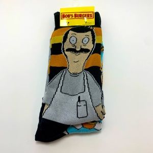 Bob’s Burgers NEW Men’s 2 Pack Crew Socks Size 6-12